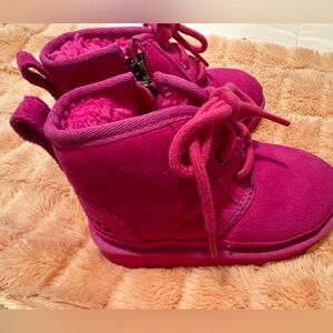 Kids Pink Winter Boots